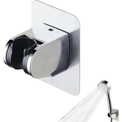 Shower Holder with Strong Adhesive and Adjustable Angle, Wall Mounted Shower Holder, No Drilling Shower Head Holder, Shower Head Holder for Bathroom Wall (1/4)