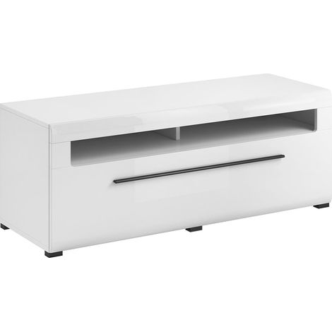 Mobile TV 1 cassetto Louis bianco 140cm (1/5)