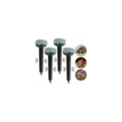 4pcs répulsif de rat taupe répulsif solaire à ultrasons répulsif anti-parasites de jardin, avec caractéristiques : 4PCS, Solaire (1/5)