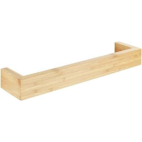 Porte Serviettes Mural 40cm Bambusa, Fixation incluses, Qualité haut de gamme, Accessoire Salle de bain, Bambou certifié FSC®, 40x9x5 cm, Bois (1/4)