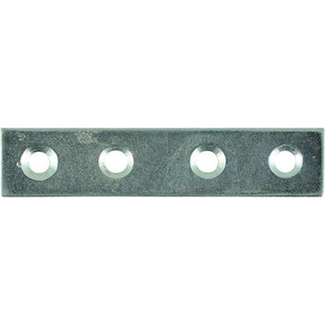 Timco Mending Plates Silver - 75 x 16 mm (4 Pack)