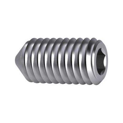 Vis sans tête noire M4x40 DIN914, lot de 10 (1/2)