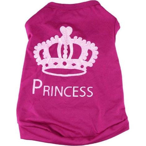 Mode mignon chiot chat chien chemise été princesse T-Shirt vêtements débardeur (1/3)