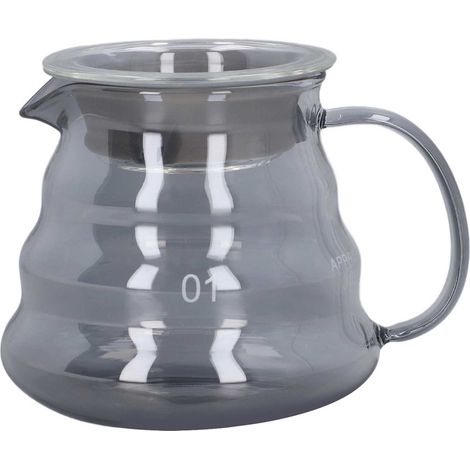 Cafetière grise en verre borosilicate de haute qualité, 300 ml (1/5)