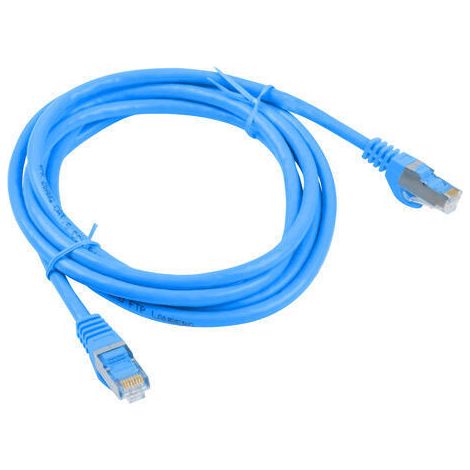 Cable de conexión Lanberg FTP cat.6 de 0,5 m azul (1/2)