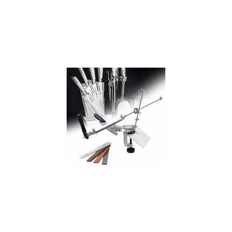 Afilador de cuchillos profesional con 4 muelas, afilador de cuchillos de ángulo fijo con rotación profesional Rx-008, juego de herramientas de afilado de cocina profesional - RWAcuteur (1/5)