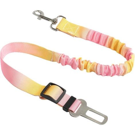 Cinture di sicurezza per auto specifiche per animali domestici: cinture di sicurezza telescopiche in nylon autoregolanti, adatte ad auto e camion, con funzione di assorbimento degli urti. (1/5)