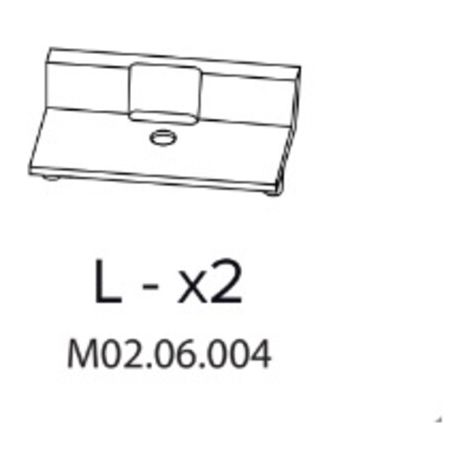 R LX2 M02.06.004 X ARMADIO SPOGLIATOIO RESINA A 2 POSTI IN KIT C/SERRAT- 1,0 confezione