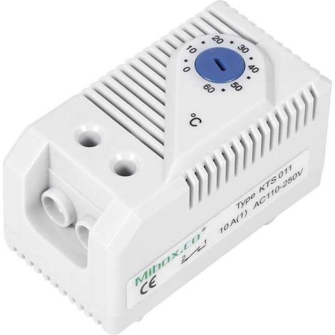 0-60 Thermostat Switch Composant électrique réglable en Plastique et électronique Contrôleur de température mécanique numé (1/5)