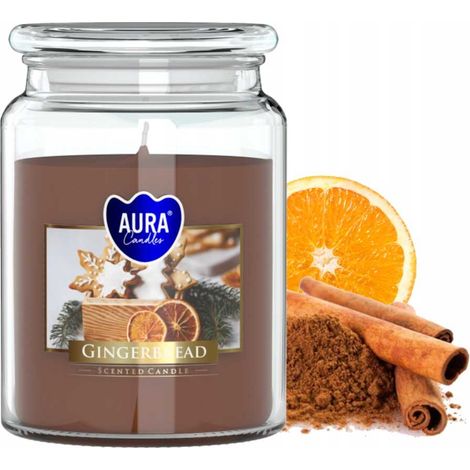 AURA Duftkerze Lebkuchen 100h snd99-346
