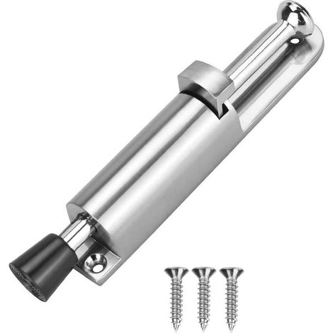 Butée de Porte à Levier Arrêt de Porte en Alliage de Zinc Butoir de Porte Caoutchouc avec 3 pcs Vis Butoir Mural de Porte pour Cuisine Chambre Salon (1/5)