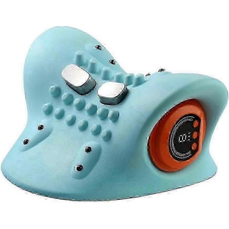 Appareil de massage cervical électrique 4D chauffant, angle ergonomique pour un soulagement profond des douleurs tissulaires. (1/5)