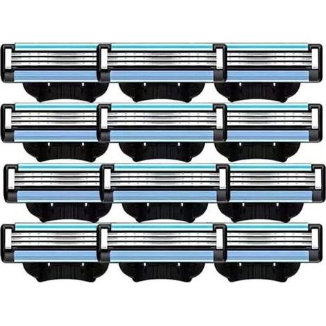 de Lames de Rasoir 20PièCes, Recharges de Lames Mach 3Manuelles pour Recharges de Lames de Rasoir pour Hommes Gillette Mach 3 (1/4)
