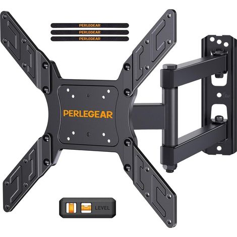 Schwenkbare TV Wandhalterung für 26-60 Zoll Fernseher, bis 45kg, VESA 400x400 (1/5)