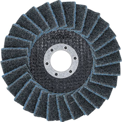BGS Fächer-Schleif-Scheibe Vlies Ø 125 mm Körnung 240 - 74476 (1/4)