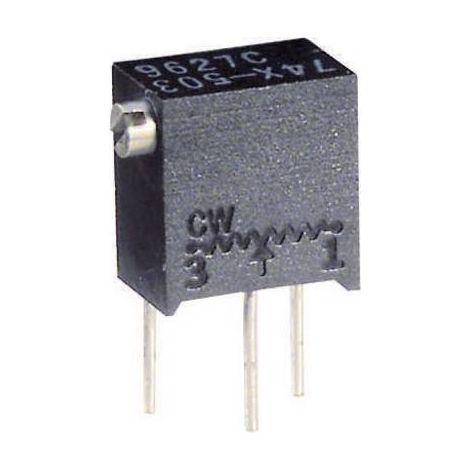 Vishay T63XB503KT20 T63XB503KT20 Potentiomètre variable 12 tours linéaire 0.25 W 50 kΩ 4320 ° 1 pc(s) W52617 (1/2)