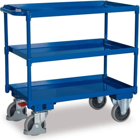 VARIOfit Tischwagen mit 3 Ladeflächen 845 x 495 mm Schiebegriff waagerecht (1/3)