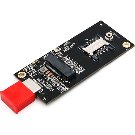 Compatible con tarjetas de expansión USB 3.0, adaptadores USB M.2, convertidores USB M.2 NGFF con ranura para tarjeta SIM de 6 pines, apto para módulos WWAN/LTE 3G/4G/5G. (1/4)