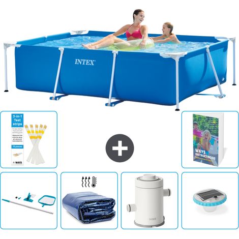 Intex Piscina con estructura Rectangular - 220x150x60 cm - 7-piezas  S131