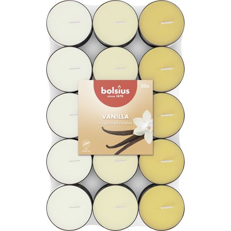 Candele Tealights Bolsius Vaniglia 30pz colori assortiti (1/3)