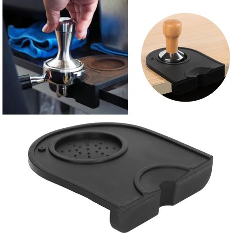 Tapis de tasseur à café en silicone, tapis antidérapant semi-circulaire en silicone, tapis de rangement multifonctionnel (1/5)
