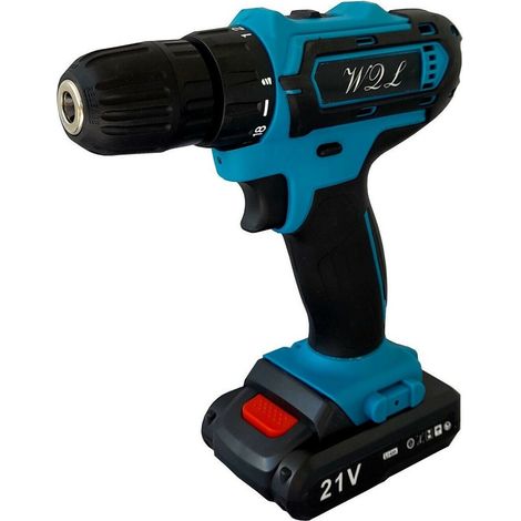 Trade Shop - Trapano Avvitatore Cordless A Batteria Litio 21v Doppia Batteria + Valigia 02036 - (1/2)