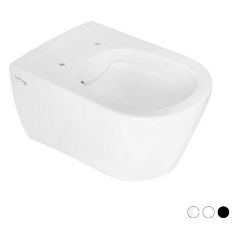 Vaso sospeso rimless greta nero opaco senza sedile (1/4)