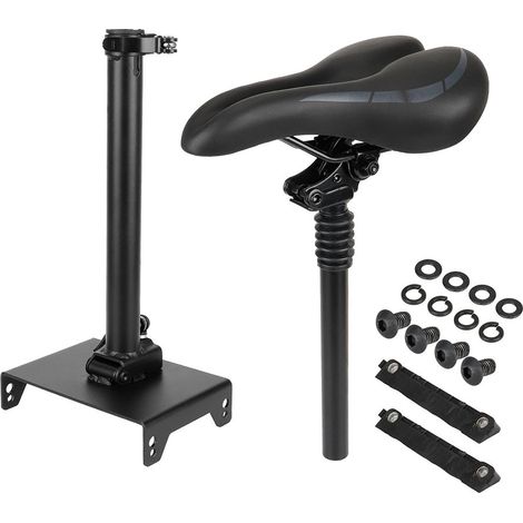 Elektrorollersitz, kompatibel mit Segway-Ninebot F20/F25/F30/F40, stoßfester/weicher Rollersitz, verstellbarer Sattel 51–63 cm/Gewichtskapazität 100 kg, Elektroroller-Zubehör