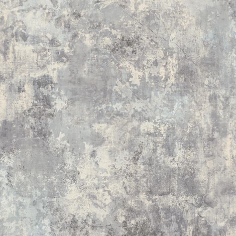 Plaster Light Grey Wallpaper Grandeco Industrial Concrete Effect Textured Vinyl (1/2)