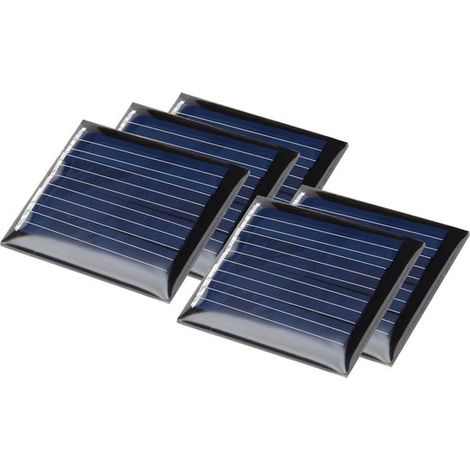 5-Zellen-Mini-Solarmodul aus polykristallinem Silizium, 55x60mm, 3V, 0,45W, 150mA, für Spielzeugladegeräte. (1/5)