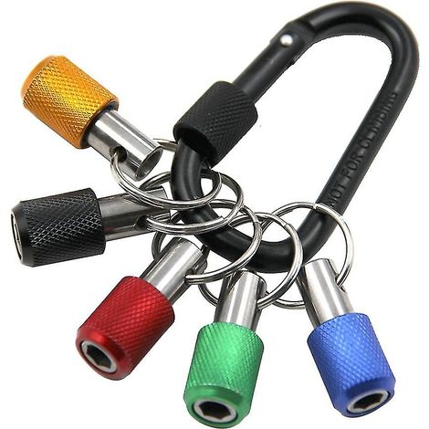 Support de tournevis hexagonal 1/4 pouce, rallonge pratique, adaptateur de vis de perçage, mousqueton à dégagement rapide-AquaForge (1/5)