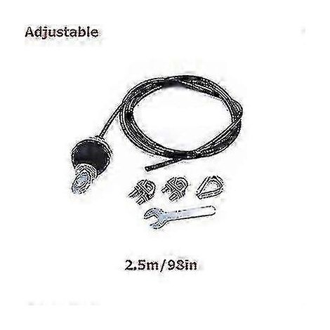 Câble d'alimentation en acier robuste de 2 à 5 m pour salle de sport à domicile, pièces de rechange pour poulies et accessoires de fitness, diamètre 5 mm (1/4)