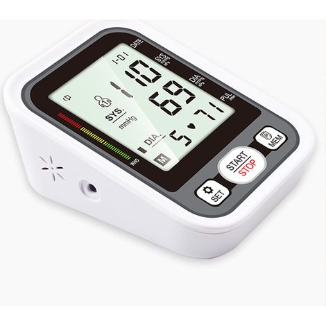 Automatisches digitales Oberarm-Blutdruckmessgerät mit LCD-Bildschirm, elektronischer Sprachausgabe, für den Heimgebrauch, Oberarmmanschette (1/5)