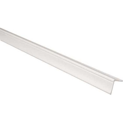 Paraspigolo in plastica 3 metri modello ornamentale : Colore - Bianco
