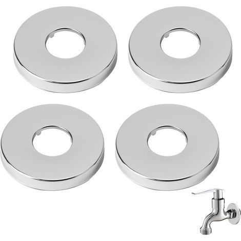 Rosaces Mitigeur Douche en Acier Inoxydable – Rosace Radiateur Polies et Sans Burr, (3/4) Ø 27 mm x Ø70mm x 10mm, pour Rosace Robinet Intérieur et Radiateur, Résistantes à la Corrosion (1/5)