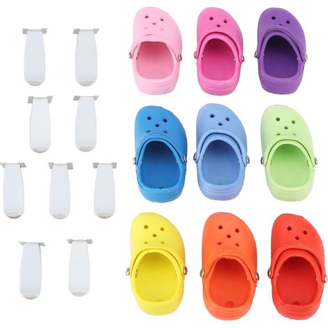 Lot porte-parfum voiture 9 pièces forme chaussure mignonne, diffuseur arôme multi-couleurs pour décoration intérieure véhicule (1/5)