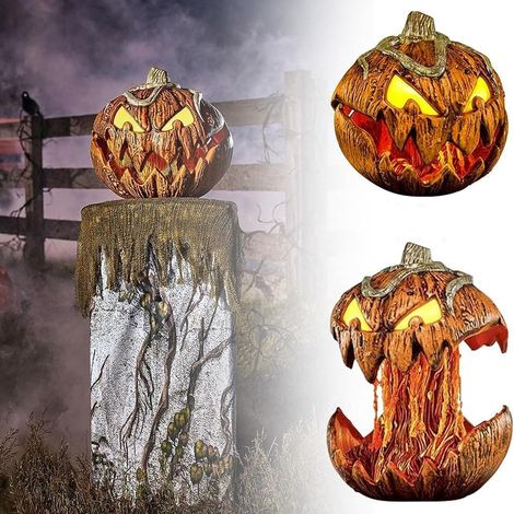 Neu Gummi für Spirit Halloween Animatronic, Kürbis Offenem Mund, Gruselige Dekorationen Vintage--Dekor, Familie Party (1/5)