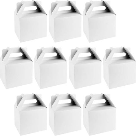 Ideen mit Herz Geschenkboxen  Design 1  11 x 9 x 14 cm  250 g/m²  Weiß  10 Stück (1/5)