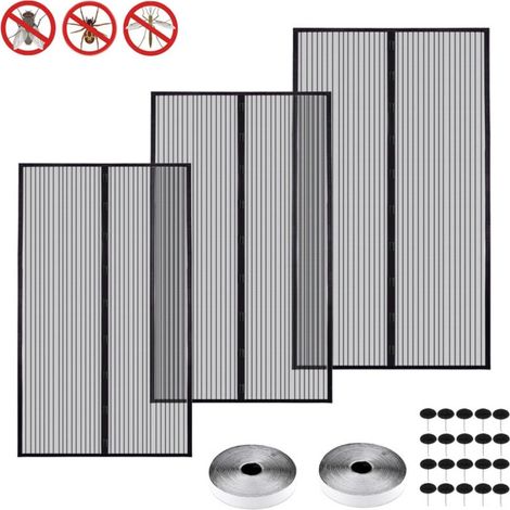 ALOVZE Moskitonetz Türvorhang Magnetvorhang Balkontür Eckenschutz 120x240CM (1/4)