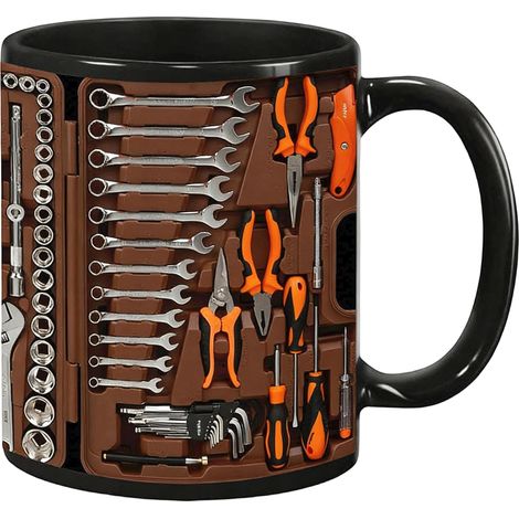 Tasse Café - Boîte à Outils Mécanicien - Céramique 11 oz - Pour Bureau Atelier Maison - 1 Pièce (1/4)