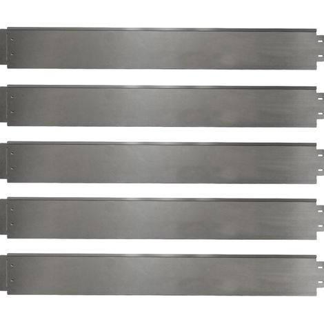Rasenkante , Silber, 100 x 14 cm 20 Meter, OK-Living (1/5)