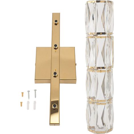 Moderner Wandlampenschirm aus Acryl und Kristall mit G4-Fassung für Schlafzimmer, Wohnzimmer oder Flur (1/5)
