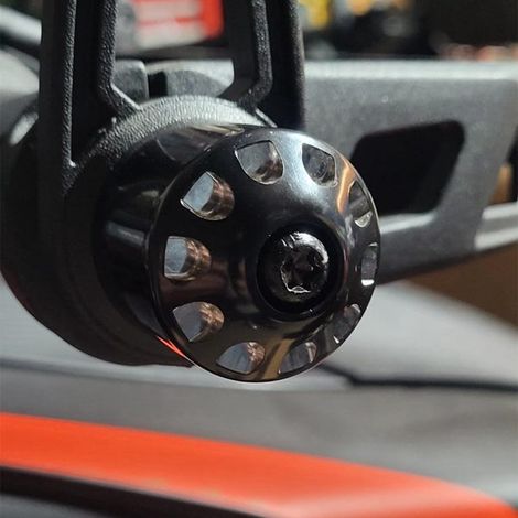 Two colors: Black Material: Stainless steel Bar ends Accessories for Bombardier mountain bikes.--DTEKGAZ