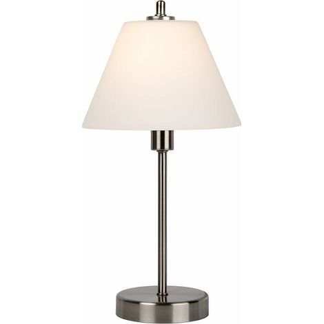 Lampada da tavolo Lucide Touch E14 60W cromo bianco (1/4)