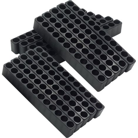 Lot de 15 Porte-Embouts Hexagonaux 12 Trous Tête Plastique Support pour Perceuse et Accessoires