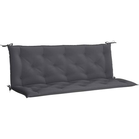 Maison Exclusive - Cuscini Panca Giardino 2pz Antracite 150x50x7cm Tessuto Oxford (1/5)