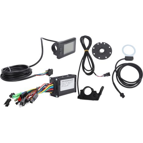 Kit de modification de batterie au lithium pour vélo électrique : contrôleur de moteur 36 V/48 V 17 A, écran EN05, accélérateur à pouce FT 8C et commande magnétique 109R. (1/5)
