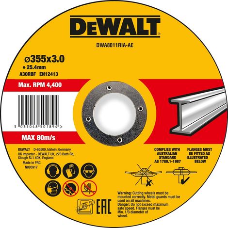 Metall-Gehrungssägeblatt, 355 x 3 x 25,4 mm  DeWalt DWA8011RIA-AE (1/2)
