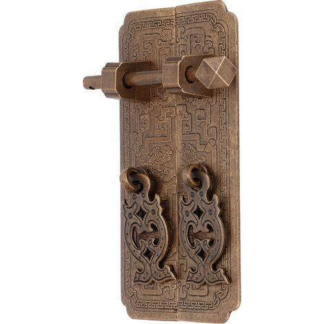 Ensemble de poignées de porte en Bronze Antique de Style chinois, poignées de traction d'armoire, accessoires de placard (1/5)