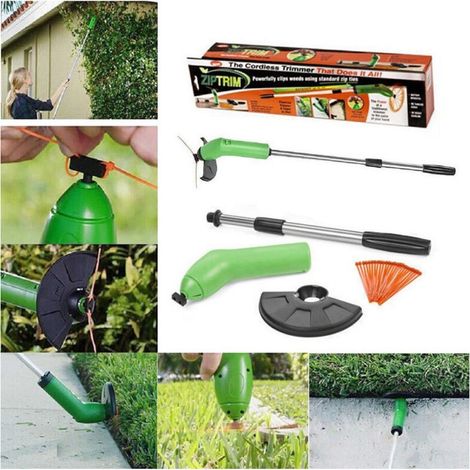 Débroussailleuse Portable À Piles Taille-bordures Tondeuse Avec Tige De Rallonge